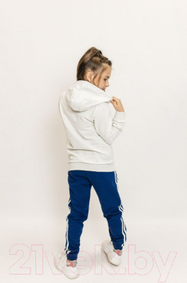 Спортивный костюм детский Isee DF55869 (р-р 36/146-152, серый/синий)