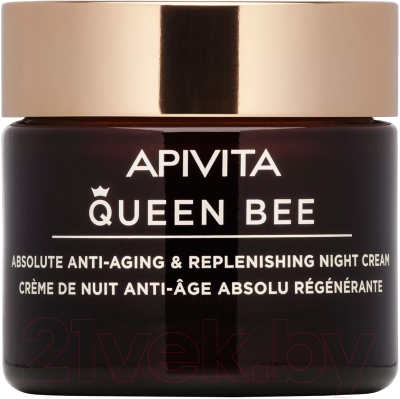 Крем для лица Apivita Queen Bee Комплексный антивозрастной восстанавливающий ночной (50мл)