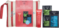 Набор косметики для лица и волос Apivita Bee Sun Safe Крем SPF50+Маска с алоэ+Маска для волос (50мл+2x8мл+20мл) - 