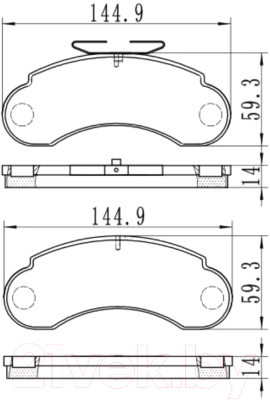 Тормозные колодки Stellox 153020SX