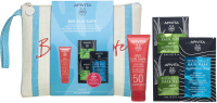 Набор косметики для лица и волос Apivita Bee Sun Safe Гель-крем SPF50+Маска с алоэ+Маска для волос (50мл+2x8мл+20мл) - 