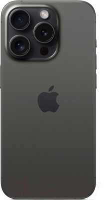 Смартфон Apple  iPhone 15 Pro 128GB Dual Sim / A3104 (черный титан)