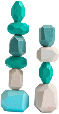 Развивающий игровой набор Лесная мастерская Набор деревянных камней. Речные камни-балансиры / 5278203