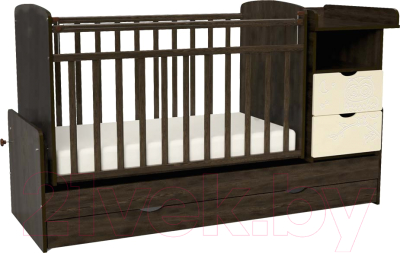 Детская кроватка INDIGO Соната / 552938-9 (венге/бежевый)