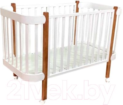Детская кровать-трансформер Антел Solnyshko 3 в 1 (белый/бук)