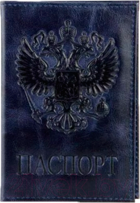 Обложка на паспорт Poshete Орел 681-OP0440305-NAV (синий)