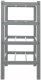 Миниатюра изображения товара Комплект полок для обуви Мебелик Атлас (2шт, серый)