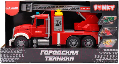 Автомобиль-вышка Funky Toys Городская техника Пожарная машина / FT0454076