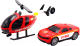 Набор игрушечной техники Funky Toys Городская служба Пожарная машина и вертолет / FT0798804 - 