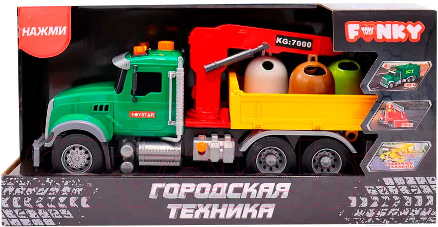 Автомобиль-кран Funky Toys Городская техника Машина-манипулятор / FT0783533