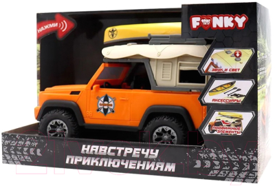 Автомобиль игрушечный Funky Toys Внедорожник Навстречу приключениям / FT0246197