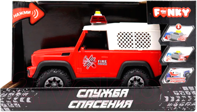 Автомобиль игрушечный Funky Toys Экстренная служба Пожарный внедорожник / FT0246196