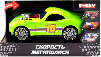 Автомобиль игрушечный Funky Toys Скорость мегаполиса Спортивный автомобиль / FT0838781