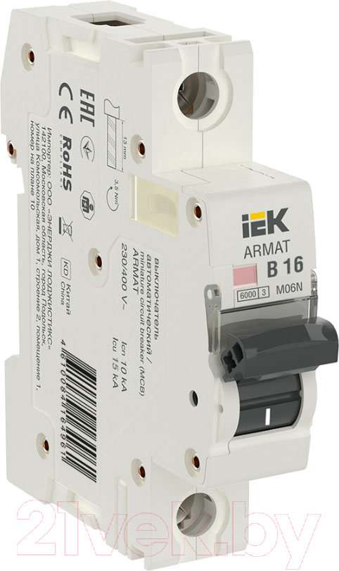 Выключатель автоматический IEK AR-M10N-1-B016