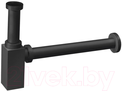 Умывальник Belux Мини-2 HR0900 (черный, с каркасом, сифоном, донным клапаном)