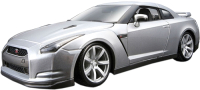 Масштабная модель автомобиля Bburago Nissan GT-R / 18-12079 (серый) - 