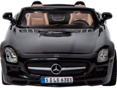 Масштабная модель автомобиля Bburago Mercedes-Benz SLS AMG Cabrio / 18-43035 (черный)