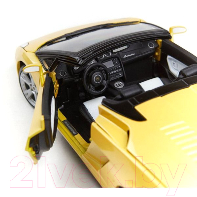 Масштабная модель автомобиля Bburago Lamborghini Gallardo Spyder / 18-12016 (желтый)