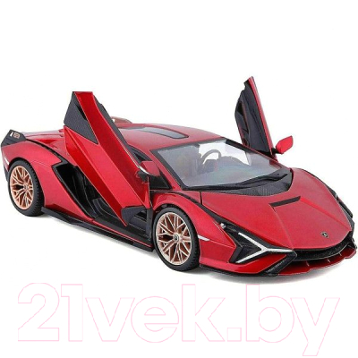 Масштабная модель автомобиля Bburago Lamborghini Sian FKP 37 / 18-21099 (красный)