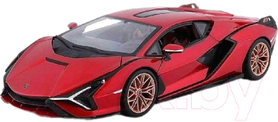 Масштабная модель автомобиля Bburago Lamborghini Sian FKP 37 / 18-21099 (красный)