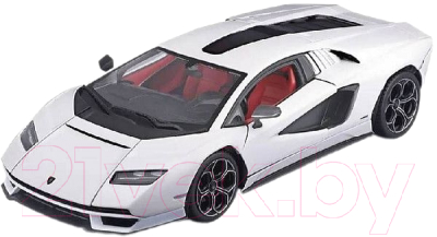 Масштабная модель автомобиля Bburago Lamborghini Countach LPI 800-4 / 18-21102 (белый)