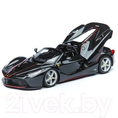 Масштабная модель автомобиля Bburago Ferrari LaFerrari Aperta / 18-26022 (черный)