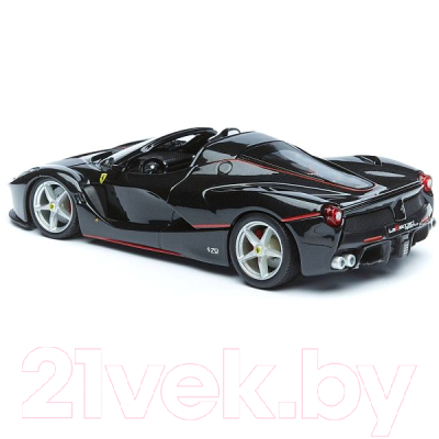 Масштабная модель автомобиля Bburago Ferrari LaFerrari Aperta / 18-26022 (черный)