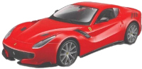 Масштабная модель автомобиля Bburago Ferrari R&P F12TDF / 18-46014 (красный) - 