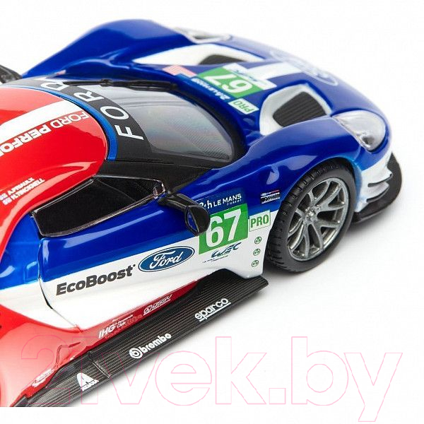 Масштабная модель автомобиля Bburago 2017 Ford GT №67 Le Mans / 18-41158