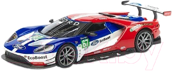 Масштабная модель автомобиля Bburago 2017 Ford GT №67 Le Mans / 18-41158