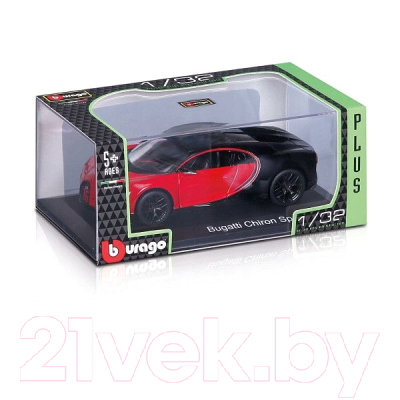 Масштабная модель автомобиля Bburago Bugatti Chiron Sport / 18-42029 (красный)