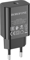 Адаптер питания сетевой Borofone BA65A (черный) - 