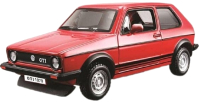 Масштабная модель автомобиля Bburago Volkswagen Golf Mk1 GTI 1979 / 18-43059 (красный) - 
