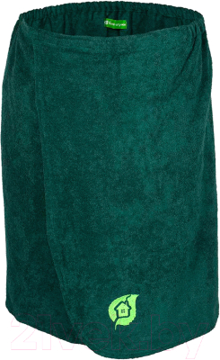 Килт для бани Банные Штучки 33171 (темно-зеленый, с вышивкой)