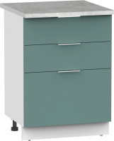 Шкаф-стол кухонный Интермебель Микс Топ ШСР 850-14-600 (сумеречный голубой/венато) - 