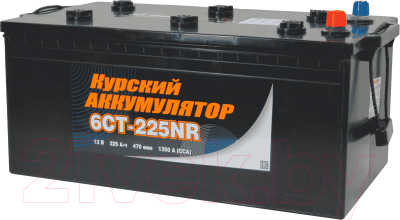 Автомобильный аккумулятор Курский Аккумулятор 6СТ-225NR евро +/- 1350A (225 А/ч)