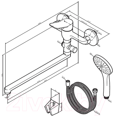 Смеситель AM.PM X-Joy F85A90122 (черный)