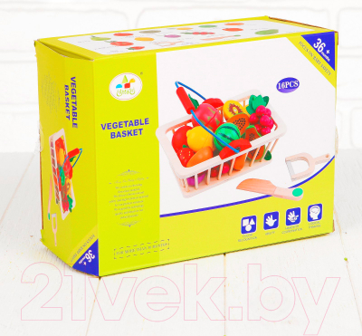 Набор игрушечных продуктов Sima-Land Корзина с фруктами / 3048155