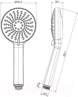 Лейка ручного душа LEMARK LM8150C