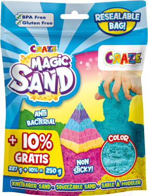 Кинетический песок Craze Magic Sand / 41215.B (голубой)