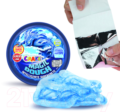 Набор для творчества Craze Magic Dough Попрыгунчик Вода / 34903.E (голубой)