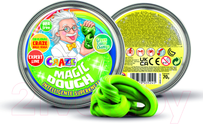 Набор для творчества Craze Magic Dough Попрыгунчик Опыты профессора / 35245.B (зеленый)
