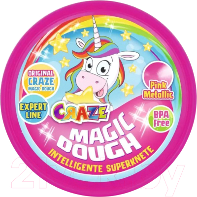Набор для творчества Craze Magic Dough Попрыгунчик Мечты единорога / 35306.B (розовый металик)