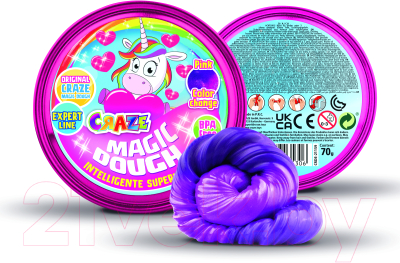 Набор для творчества Craze Magic Dough Попрыгунчик Мечты единорога / 35306.C (фиолетовый/розовый)