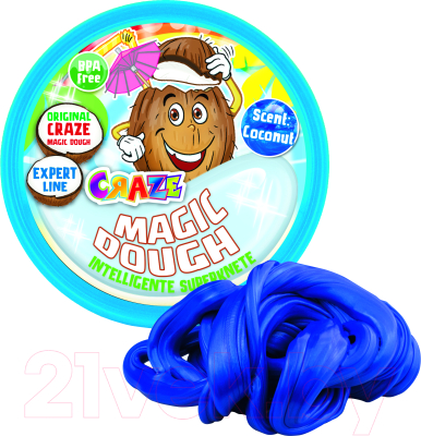 Набор для творчества Craze Magic Dough Попрыгунчик Фруктовая фантазия Кокос / 35368.C (синий)