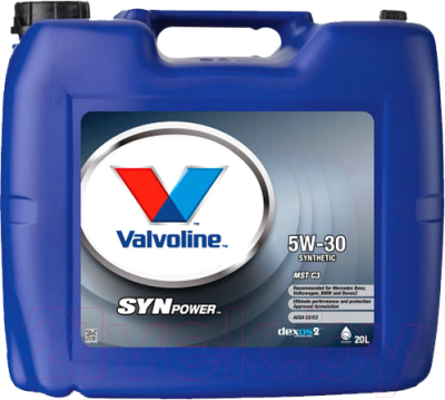 Моторное масло Valvoline SynPower MST C3 5W30 / 872601 (20л)