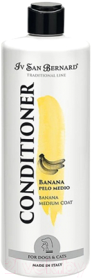 Кондиционер для животных Iv San Bernard Traditional Line Banana для средней шерсти / BALB500 (500мл)