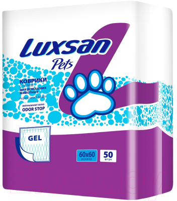 Одноразовая пеленка для животных Luxsan Premium Gel 60x60 (50шт)