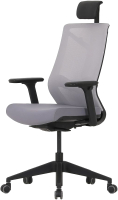 Кресло офисное Chair Meister Nature II 3D с подлокотниками слайдер (черный/серый) - 