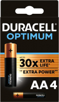 Комплект батареек Duracell LR6 AA Optimum 1.5В (4шт) - 